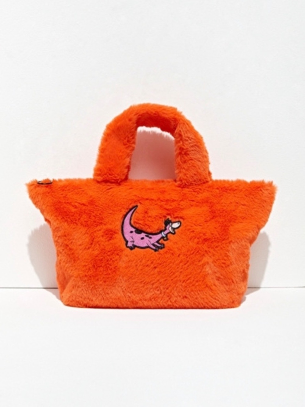 Lazy Oaf x The Flintstones Fuzzy Dino Tote Bag - Rare
